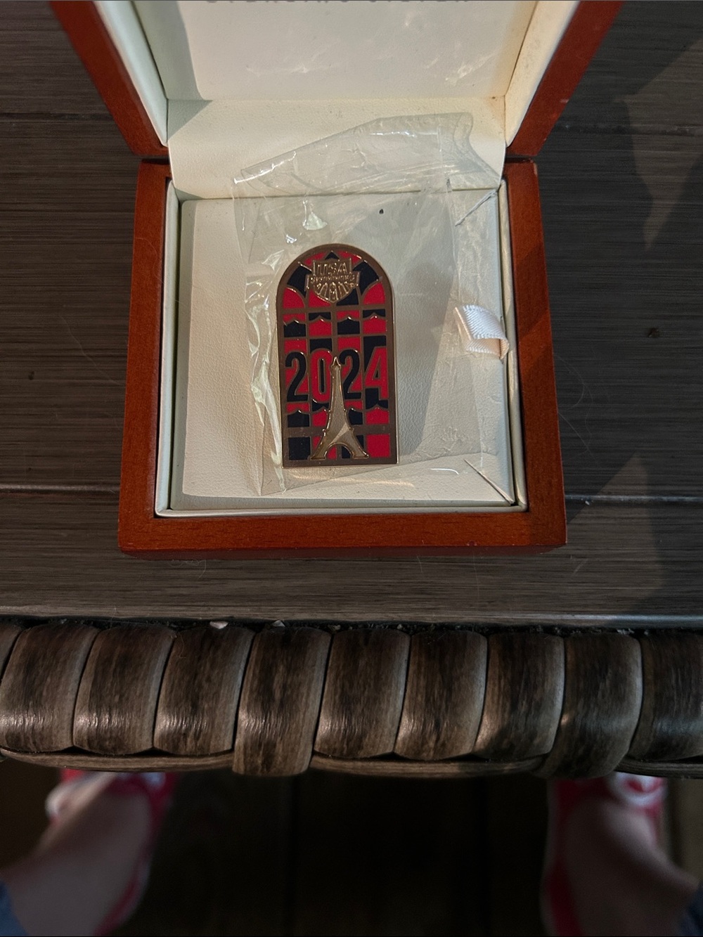 2024 Commemorative Pin - Red and Black Enamel